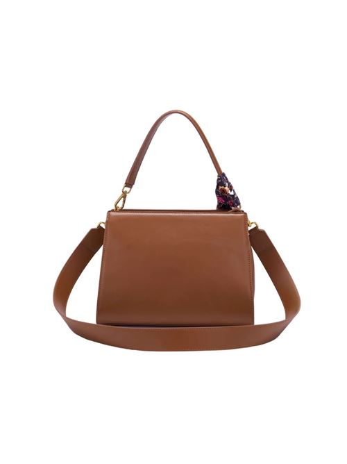 cnosso small shoulder bag leather+suede LA CARRIE | 132P-TZ-501-LESCUOIO